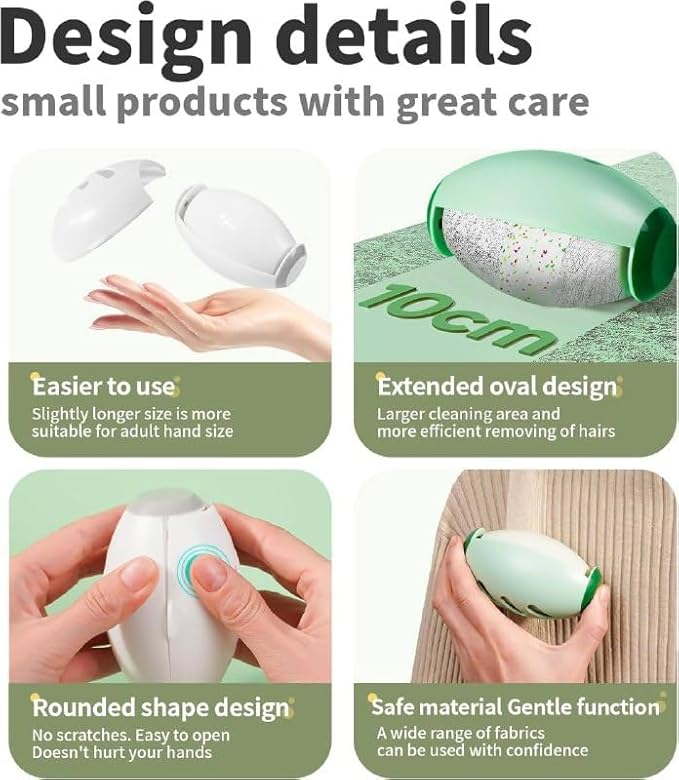 GreenGrowl Premium Pet Hair Remover Roller- Reusable & Washable
